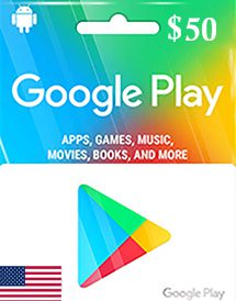 Google Play Gift Card USA 50 USD