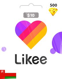 Likee 500 Diamonds USD10 (OM)