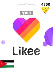 Likee 4350 Diamonds USD100 (JD)