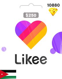 Likee 10880 Diamonds USD250 (JD)